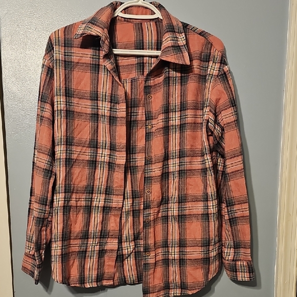 Men's Plaid Shirt - Red and Black - Picture 1 of 2